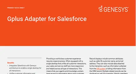 Gplus adapter salesforce