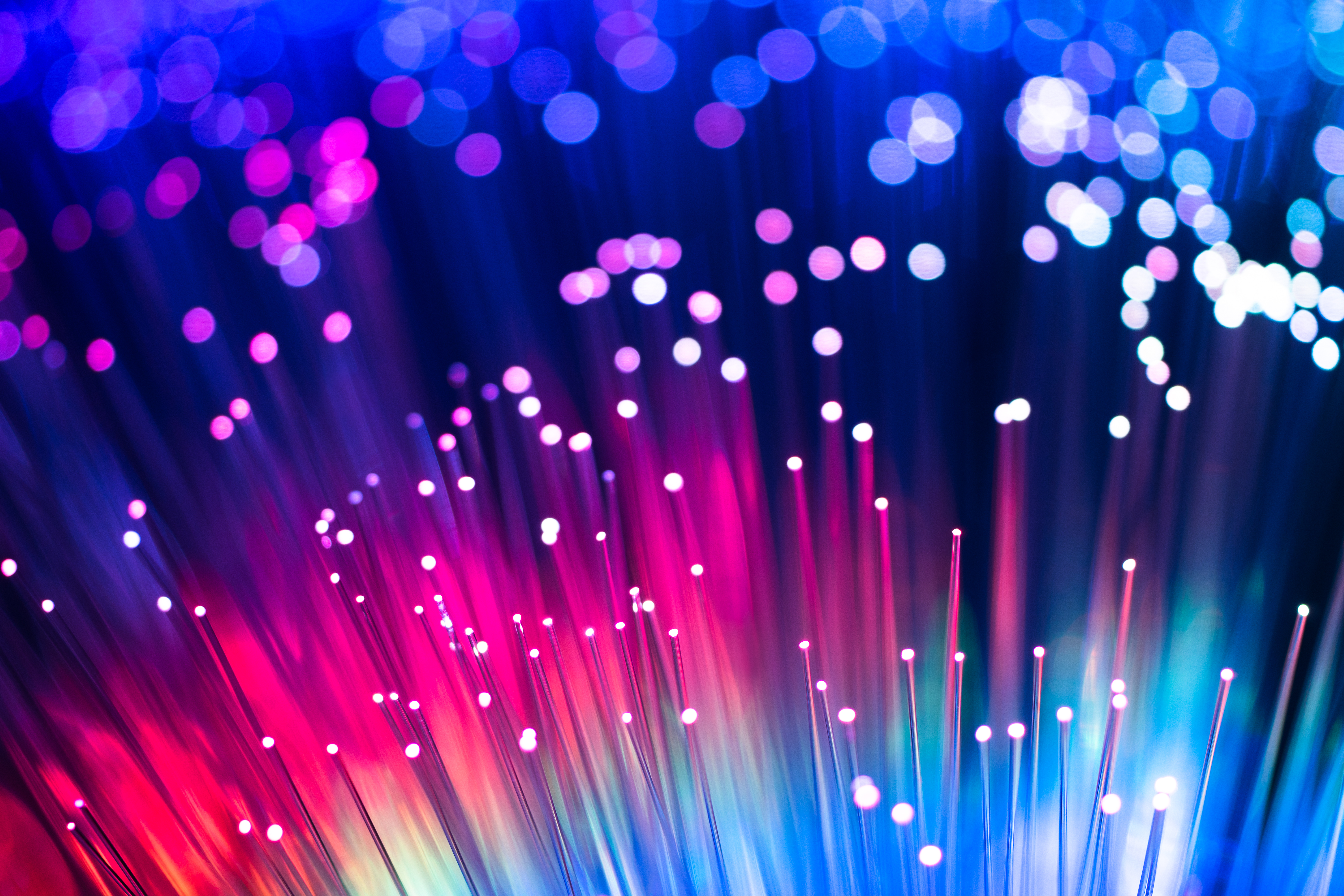 Colorful light effect fiber optics